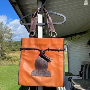 Vintage Morgan Horse quality leather purse tote